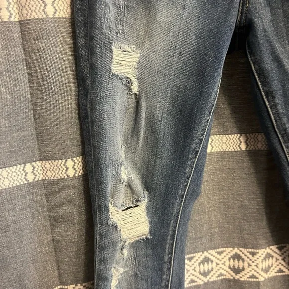 Vervet by Flying Monkey Distressed Jeans size 25 Fringe Ankles - Picture 4 of 7